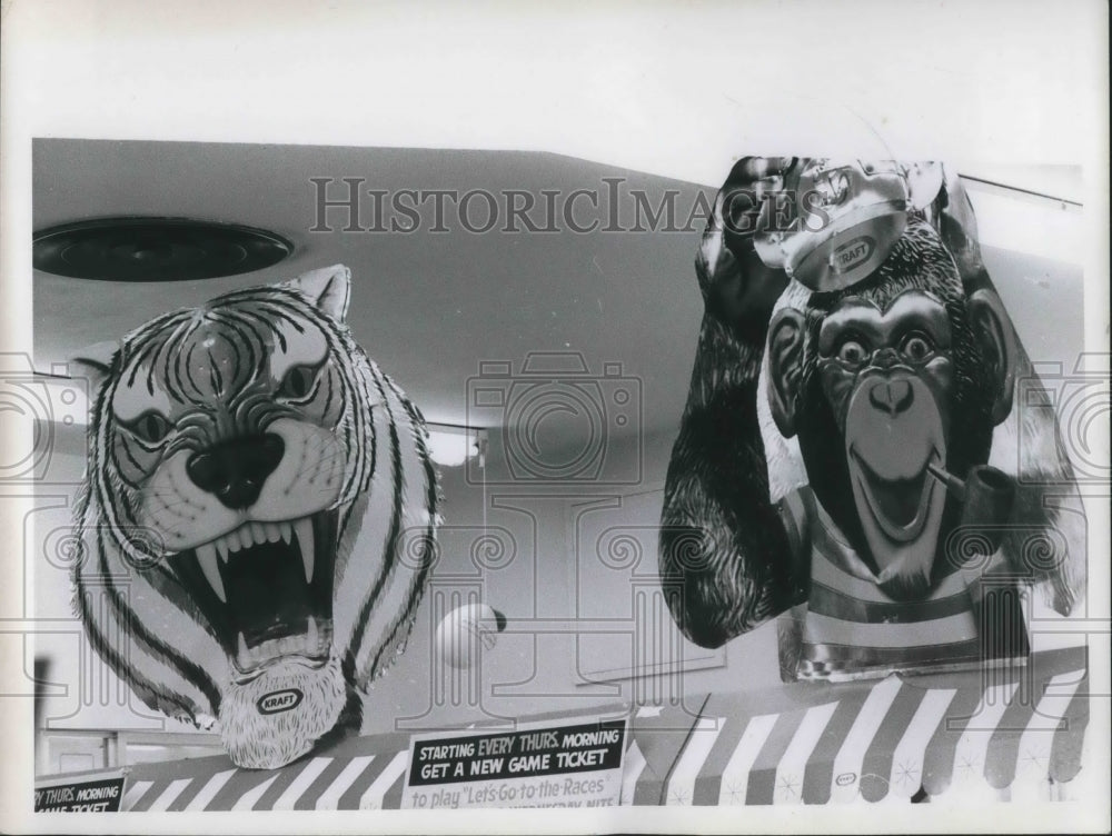 1966 Press Photo Animal display