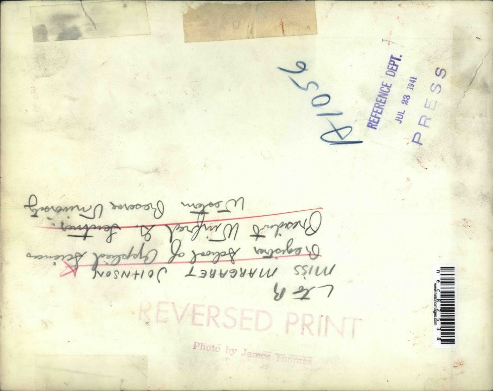 1941 Press Photo Miss Margaret Johnson & Pres. Winfred Leutner of WRU