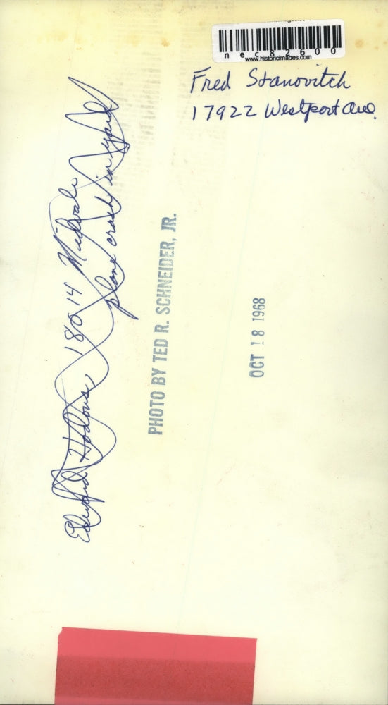 1968 Press Photo Fred Stanovitch of 17922 Westport Ave. Cleveland