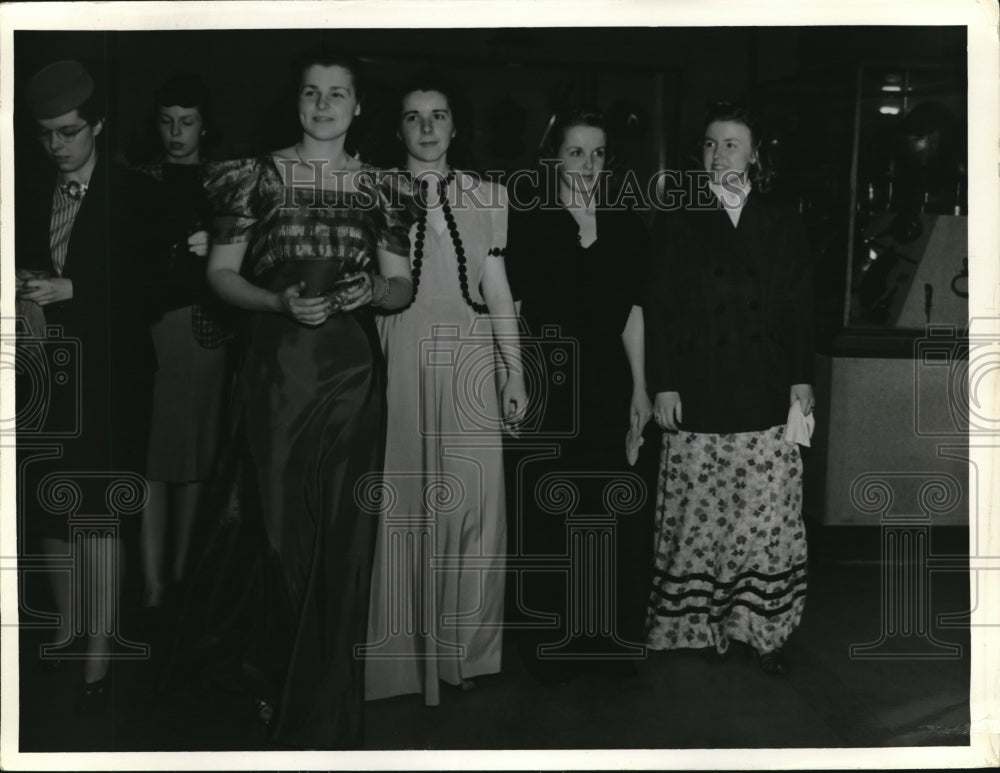 1940 Press Photo Mary Jane Bouse, Elsie Beerbower, Margaret Lloyd, V. Songabough