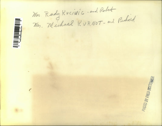 Press Photo Mrs. Rudy Kucinic & Robert & Mrs. Michael Kurnot & Richard