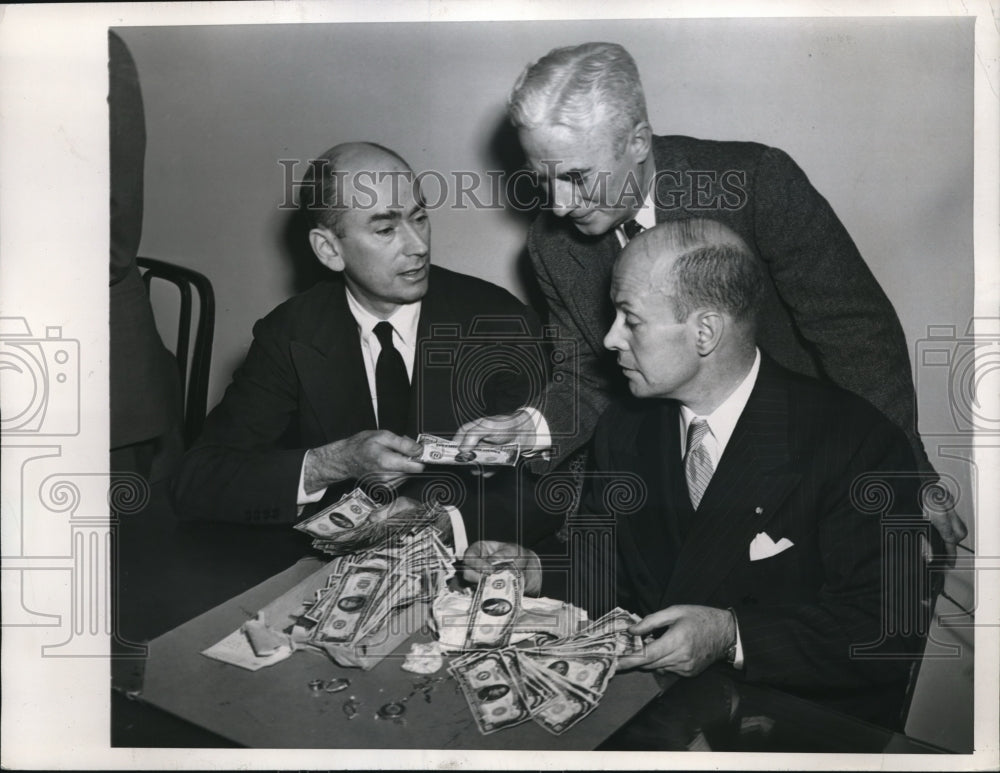1946 Press Photo Robert Raymond, P.F. Reilly, Timothy Healy, M. Weigle Estate