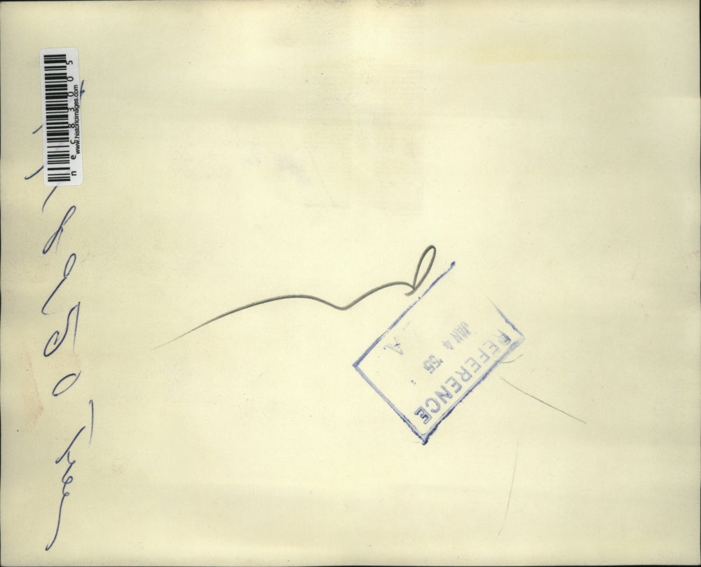 1955 Press Photo Irvin Amick Christmas tree Salesman watering down his Tree.