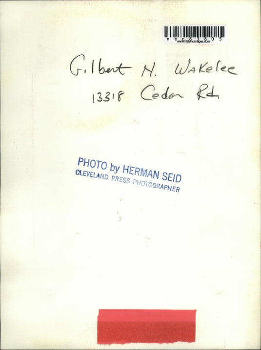 Press Photo Gilbert H Wakelee of 13318 Cedar Rd Cleveland Ohio