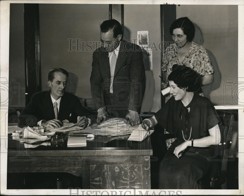 1933 Press Photo Summer White House Office in Poughkeepsie New York.