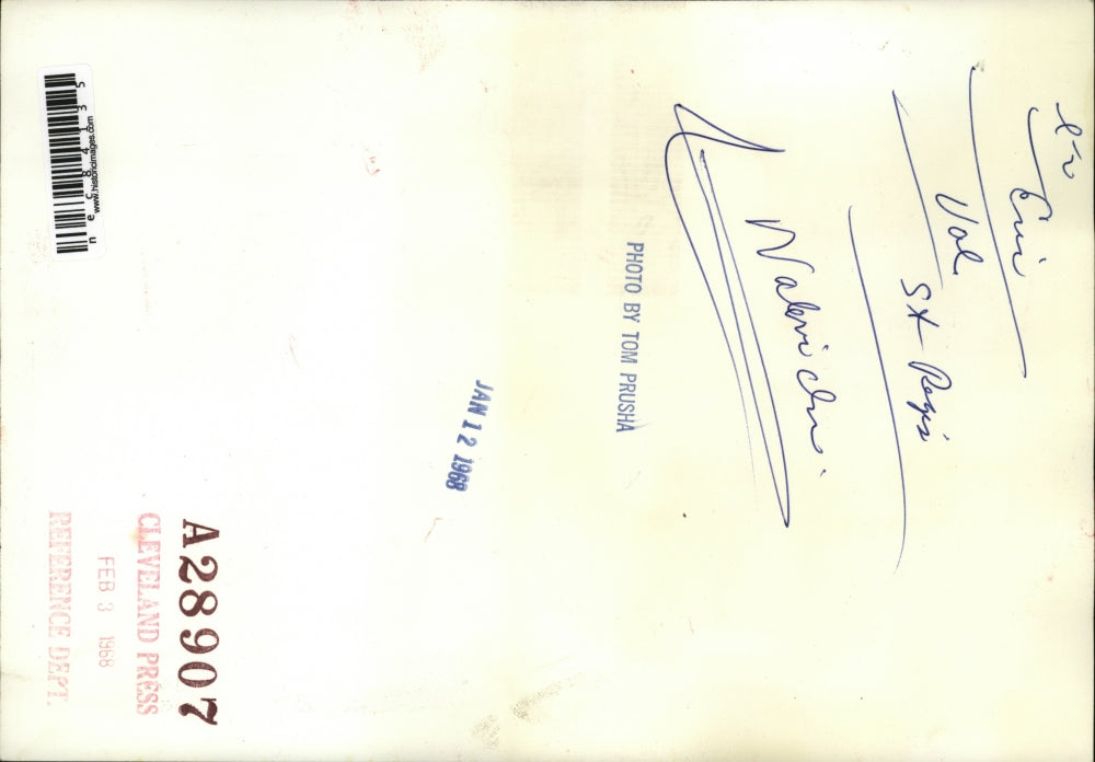 1968 Press Photo Eric Val at St Regis building with wrought iron decor