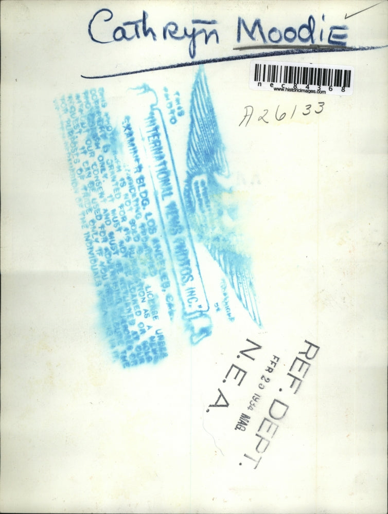 1934 Press Photo Cathryn Moodie