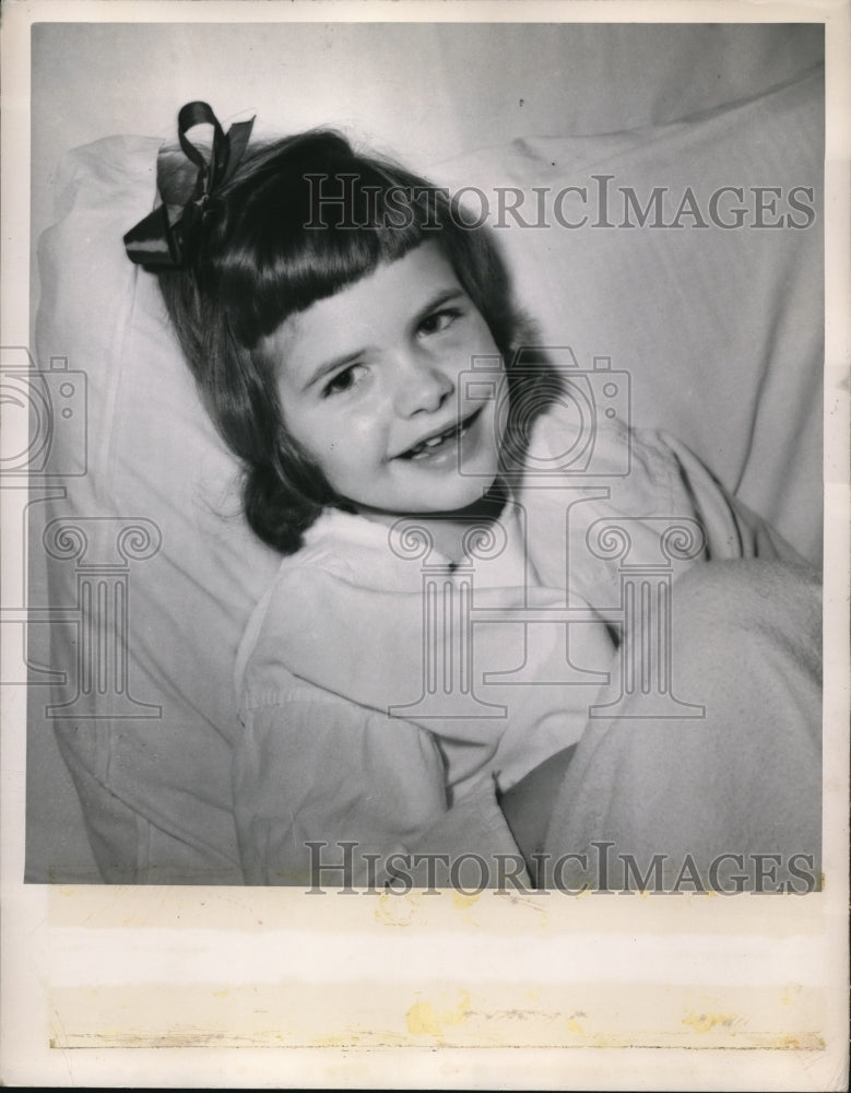 1950 Press Photo Unidentified Girl