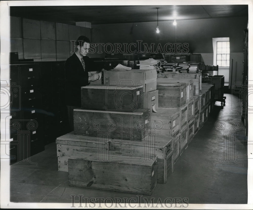 1947 Press Photo FD Roosevelt messages of condolence to the family