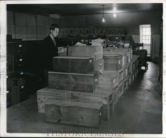 1947 Press Photo FD Roosevelt messages of condolence to the family