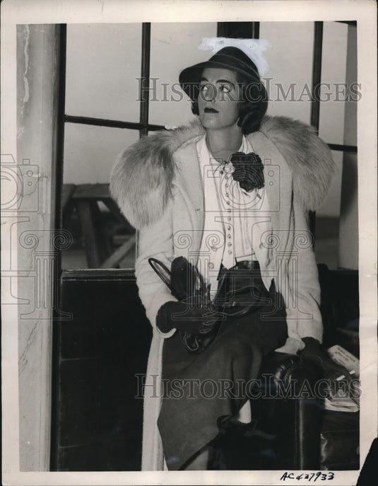 Press Photo Muriel Richards Fiancee of Warren Pershing,General John Pershing