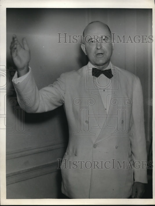 1938 Press Photo Stanley Reed in dinner jacket in Cleveland Ohio