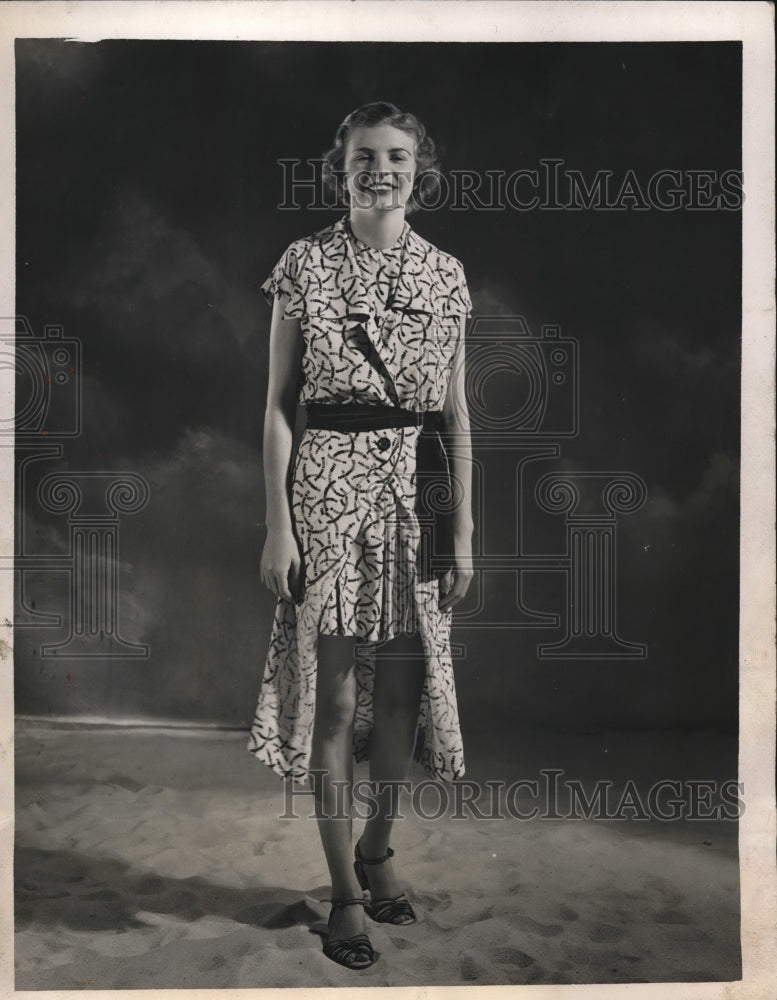 1935 Press Photo Southern Collection for Miami Biltmore Fashion Show
