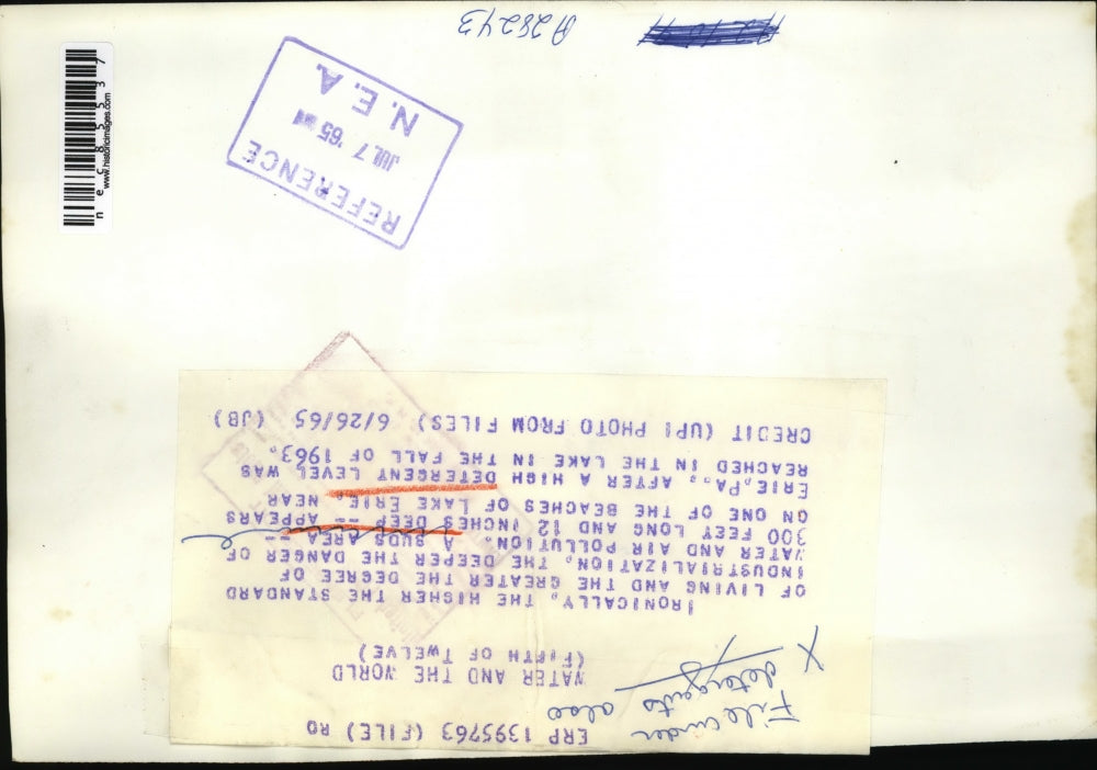 1965 Press Photo A look at the Beaches of Lake Erie near Erie PA