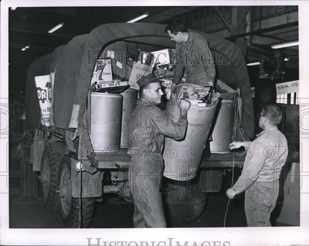1963 Press Photo Sgt. Andrew Bergeron, Cpt. WM Gardier and Sgt. Rodney Humsinger