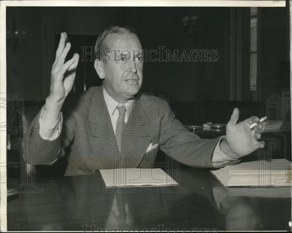 1942 Press Photo Thomas Evans Pres of Merchant & Evans of Philadelphia