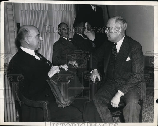 1937 Press Photo Pierre DuPont & Atty James J Ives