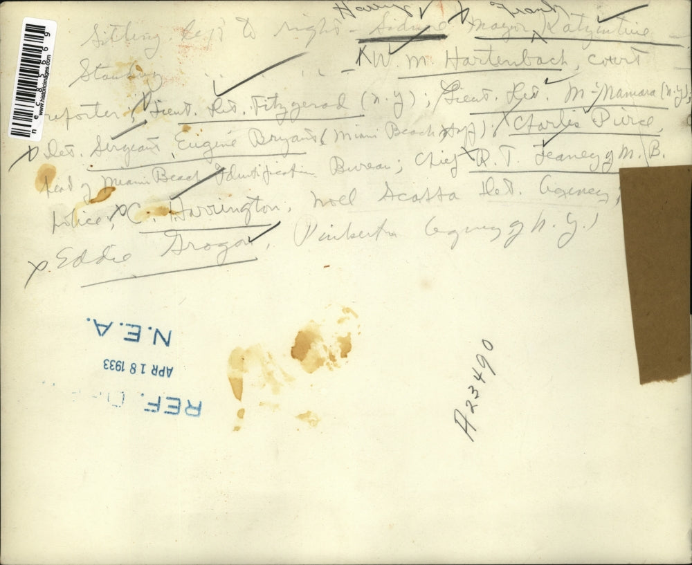 1933 Press Photo Hary Sydney,Mayor Frank Katzentine,W.M. Hartenbach court