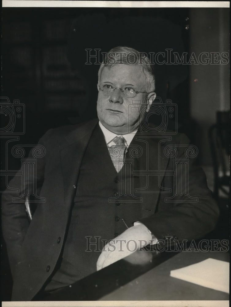 1933 Press Photo Dr, Parker Willis A Professor in Banking at Columbia University