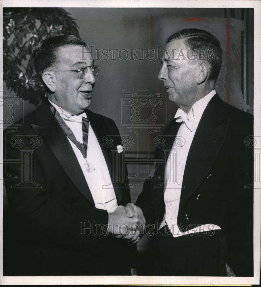 1954 Press Photo Dr Walter B Martin Dr Edward J McCormick American Medical Assoc