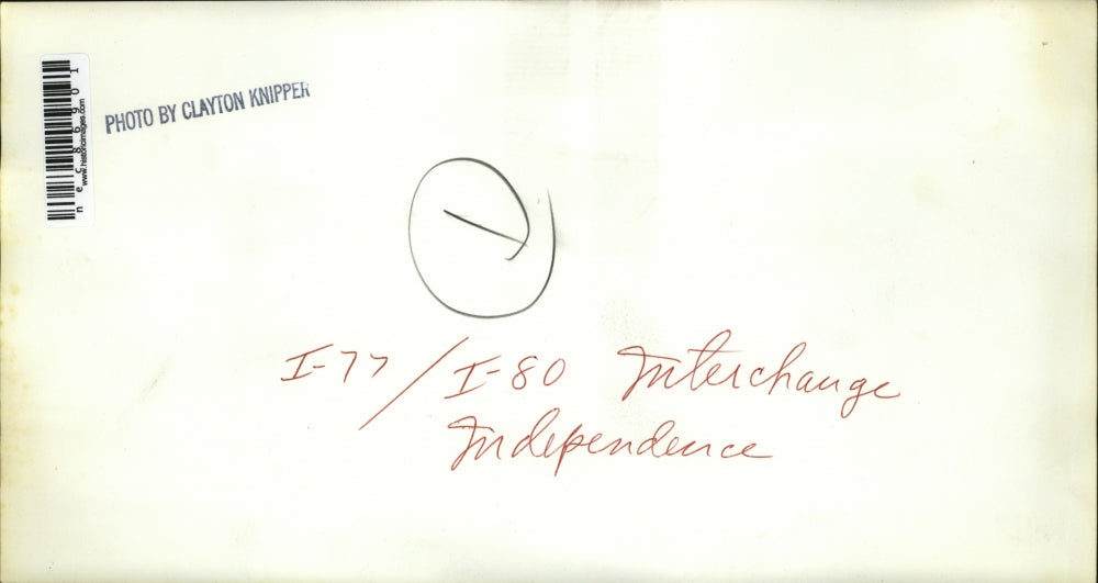 Press Photo construction of the Interstate 77, Interstate 80 interchange in OH