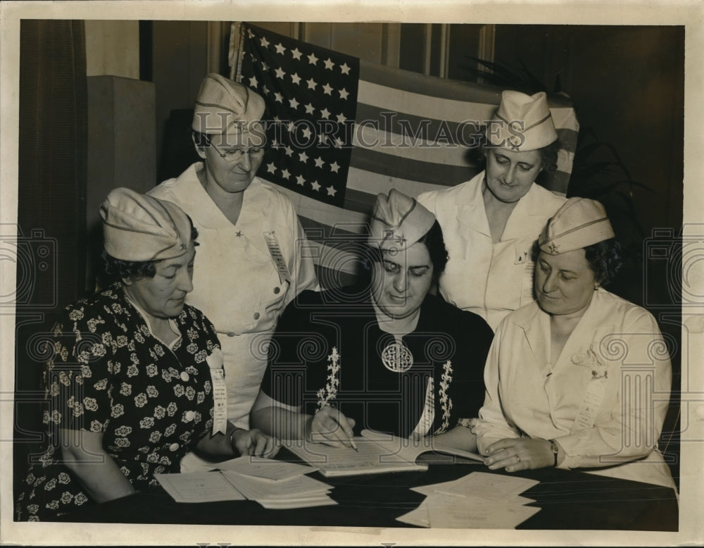 1940 Press Photo Gold Star Sisters Layman, MacWilliams, Friedley, Oakman- Historic Images