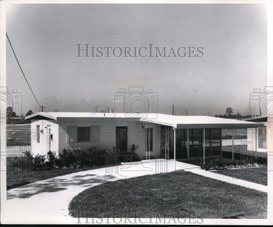 1958 Press Photo Lodge Harbor construction of new homes