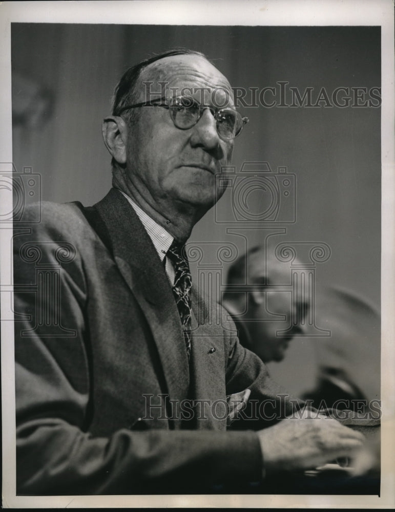 1939 Press Photo Major General George Van Horn Moseley Testifies Dies Committee