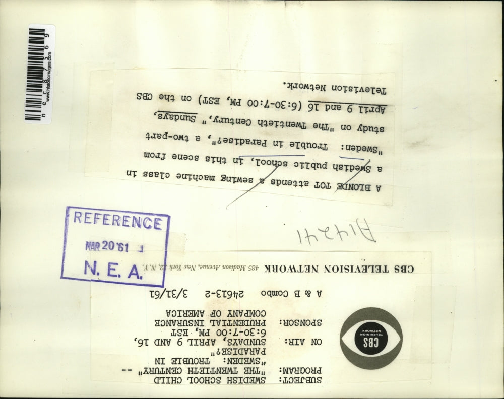 1961 Press Photo SWEDEN TROUBLE IN PARADISE