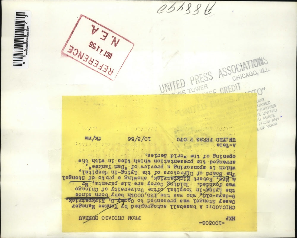 1956 Press Photo Chicago Mr & Mrs Rbt Kirkpatrick & baby Corney