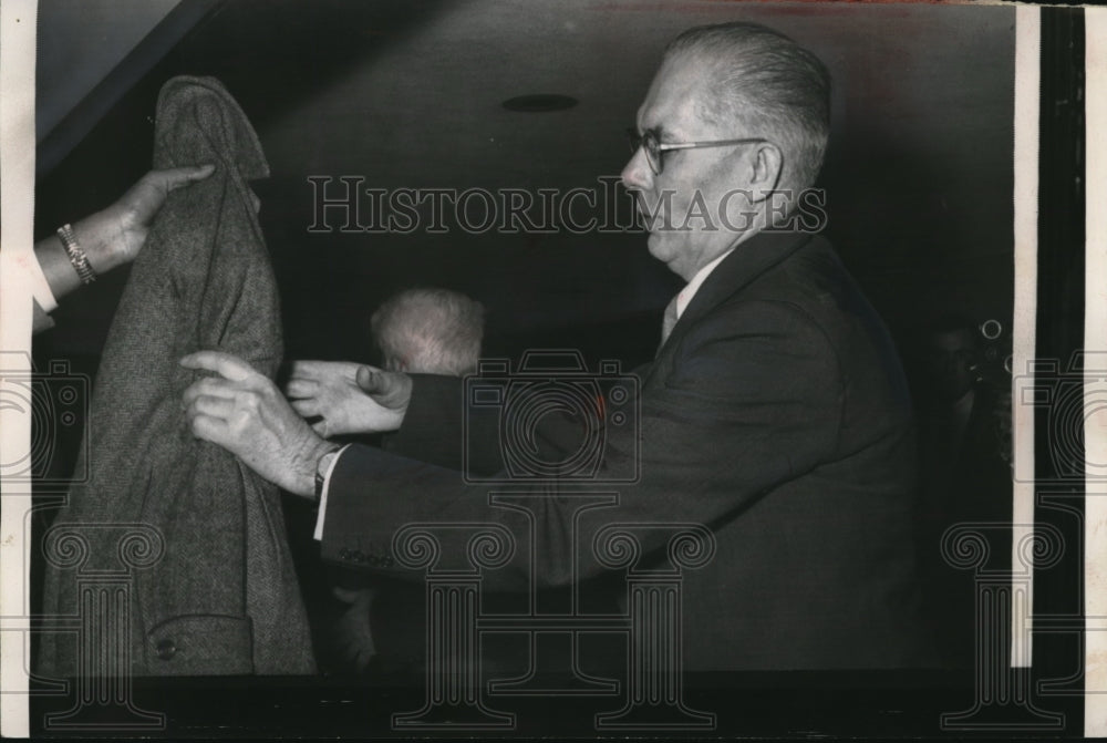 1956 Press Photo Imre Horvath, Hungarian politician takes a walk- Historic Images