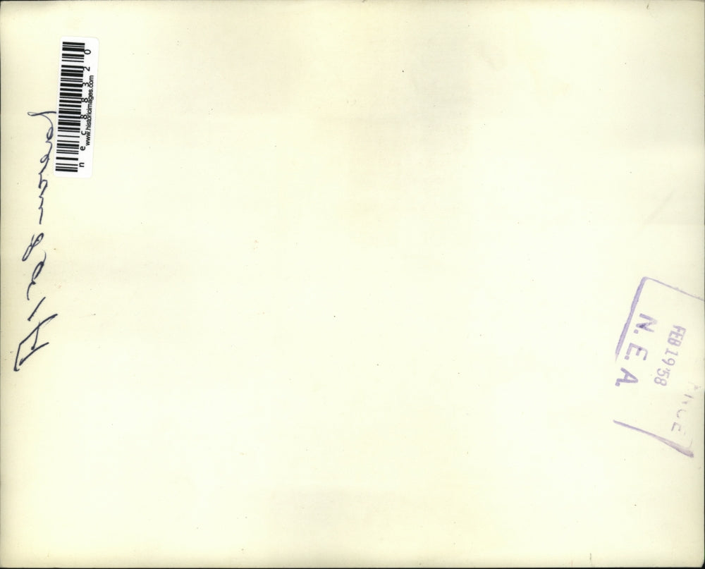 1958 Press Photo North Haven Conn wreckage of car smashed into utility poles