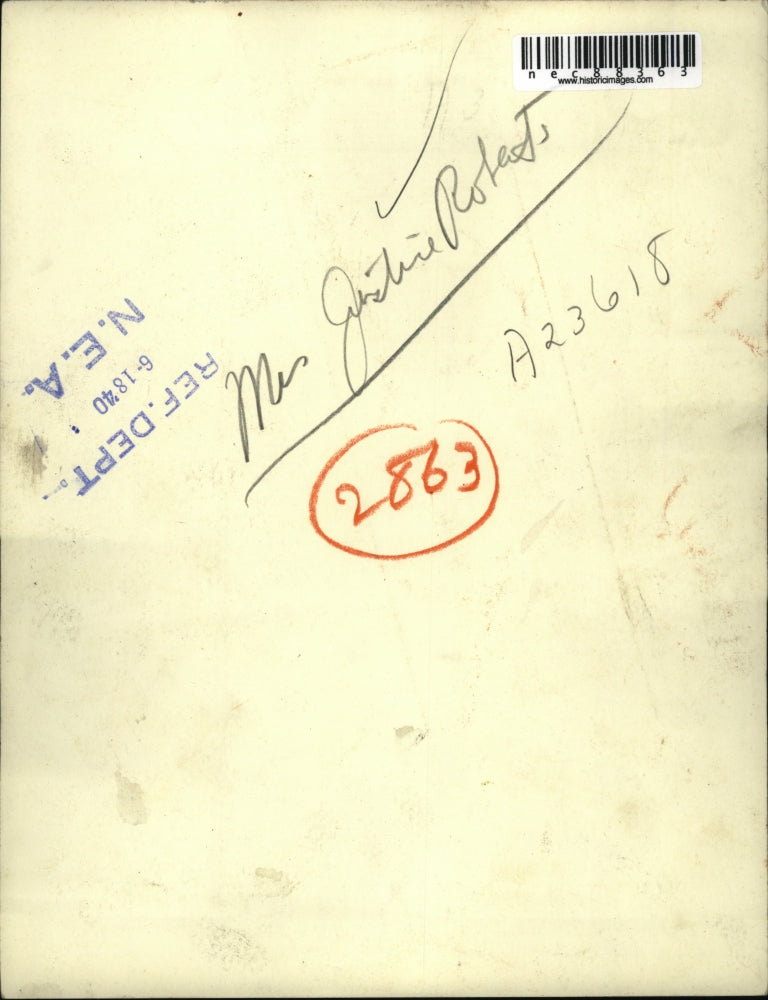 1940 Press Photo Mrs Justine Roberts