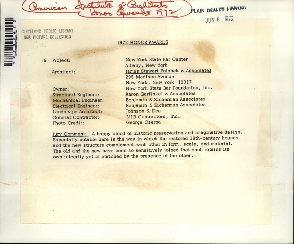 1952 Press Photo American Institute of Architects honors awards - nec88423