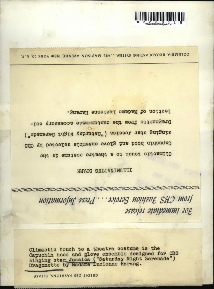 Press Photo Jessica Dragonette of Saturday Night Serenade