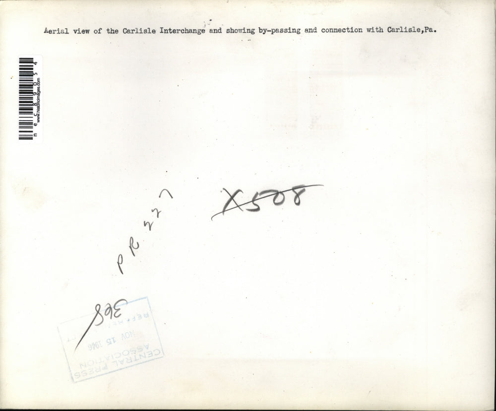 Press Photo Aerial view of Carlisle interchange