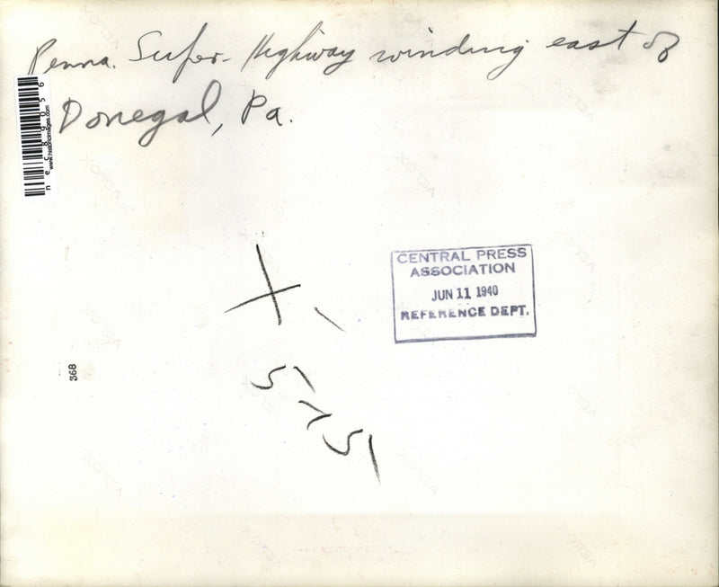 Load image into Gallery viewer, 1940 Press Photop Pennsylvania Super Highway east of DOnegal Pa
