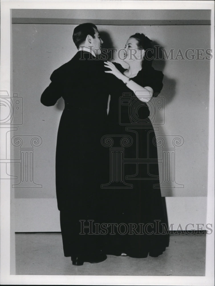 1940 Press Photo Venezuela Jorojo dancing couple at the Venezuela Dance- Historic Images