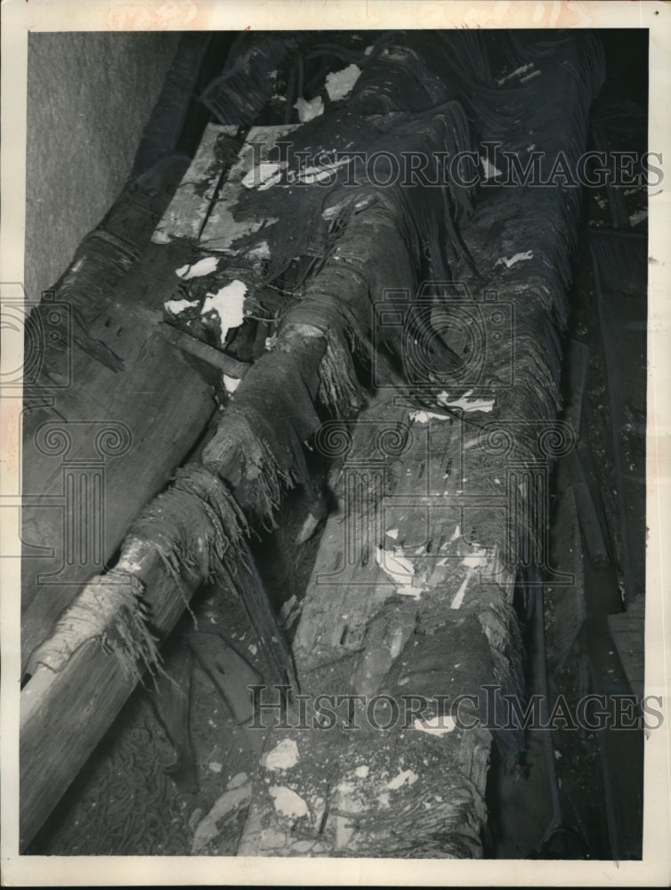 1954 Press Photo Ship built to carry ghost of Cheops accompanying the Sun-GOd Ra- Historic Images