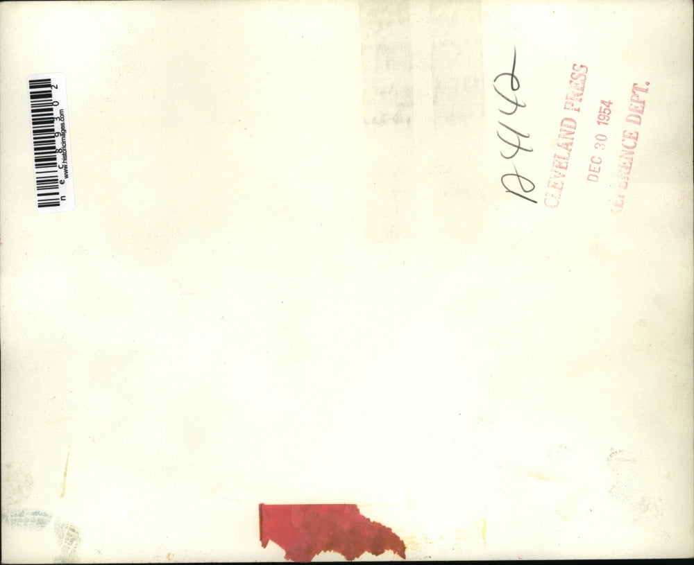 1954 Press Photo Drivers Standing by Their Snowbound waiting for Crews