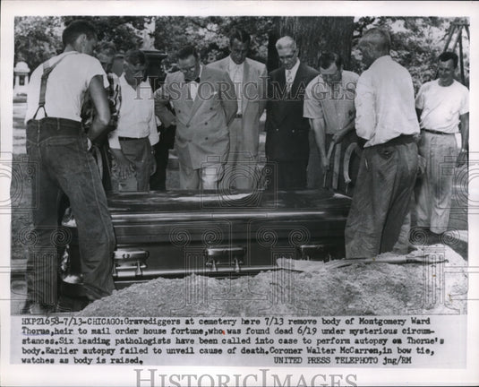 1934 Press Photo Six Pathologist called to perform autospy but failed to unveil