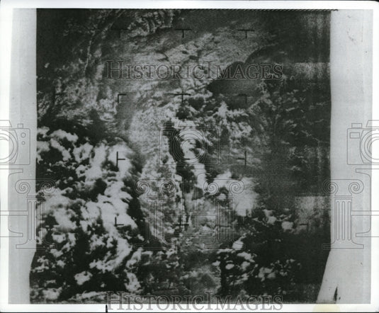 1964 Press Photo Apt Camera on board the Nimbus I captures picture of Clouds