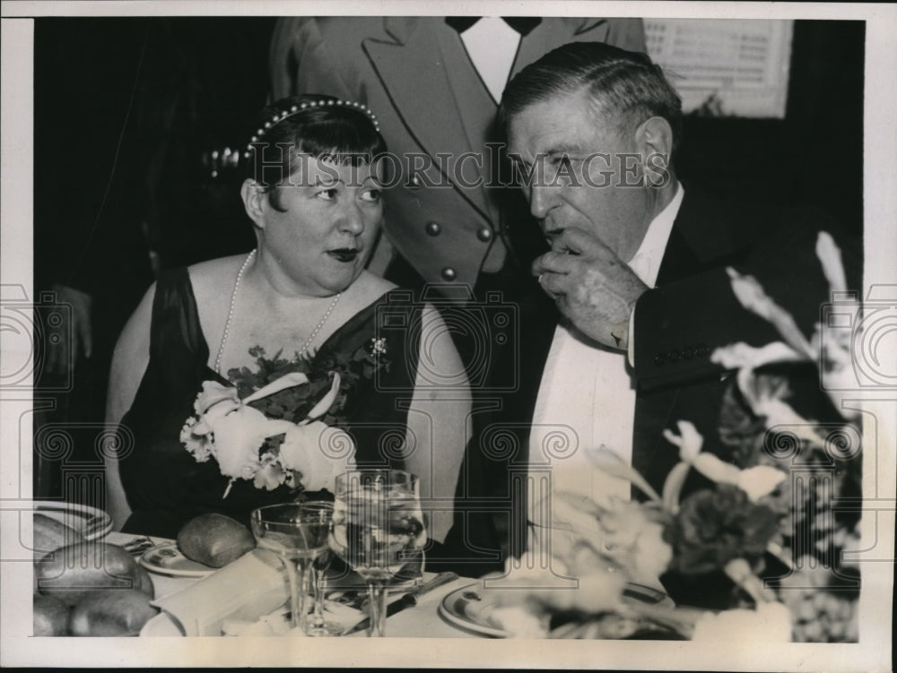 1939 Press Photo Mrs. Homer Cummings & US Supreme Court Justice Owen J. Roberts
