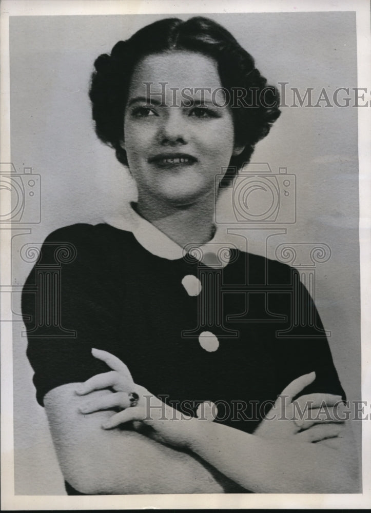 1939 Press Photo Dallas Texas Jerry Jane Wynne safe after ship was torpedoed