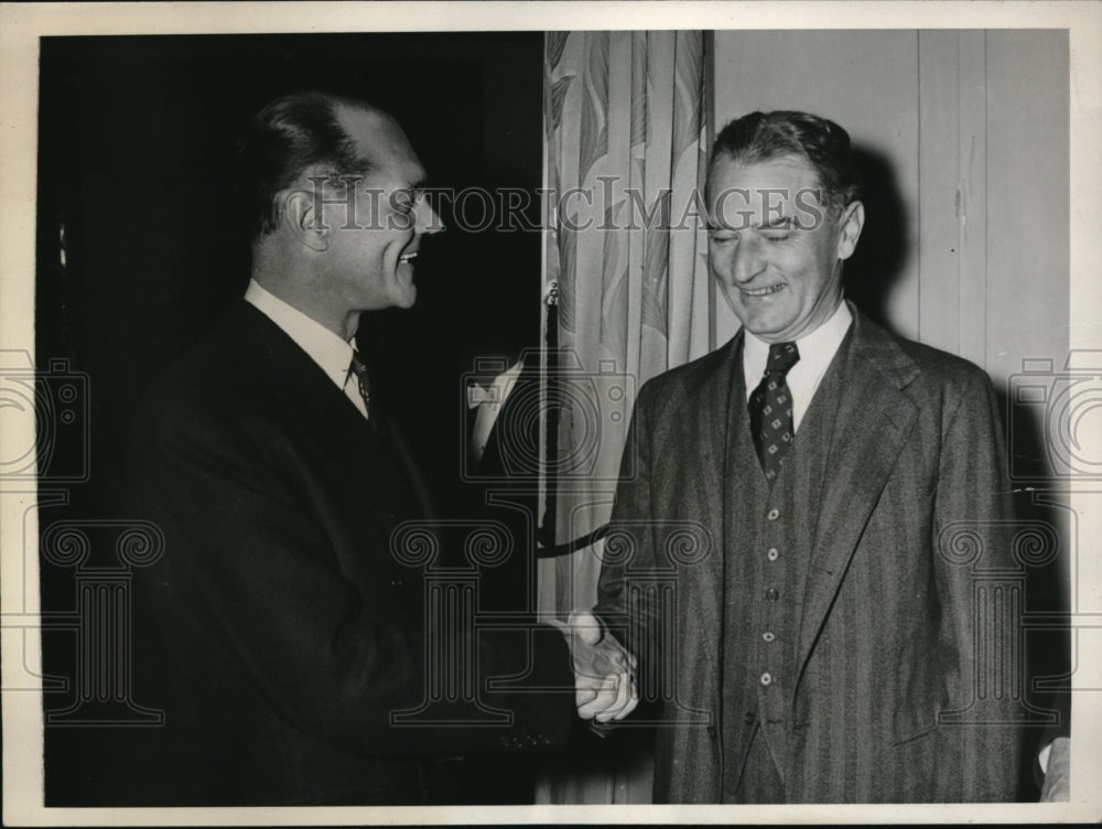 1940 Press Photo New Envoy James Cromwell &amp; Canadian Minister Loring Christiee- Historic Images