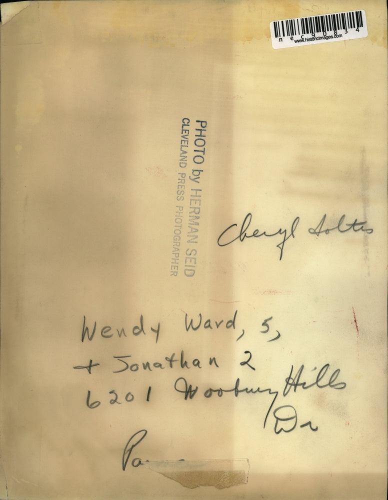 Press Photo Wendy Ward age 5 & Johnathan age 2 of Parm Ohio - nec90834