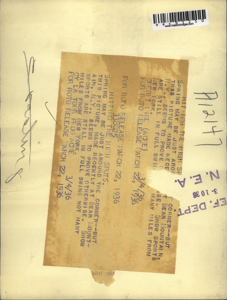 1936 Press Photo Hitting The High Spots - nec91250