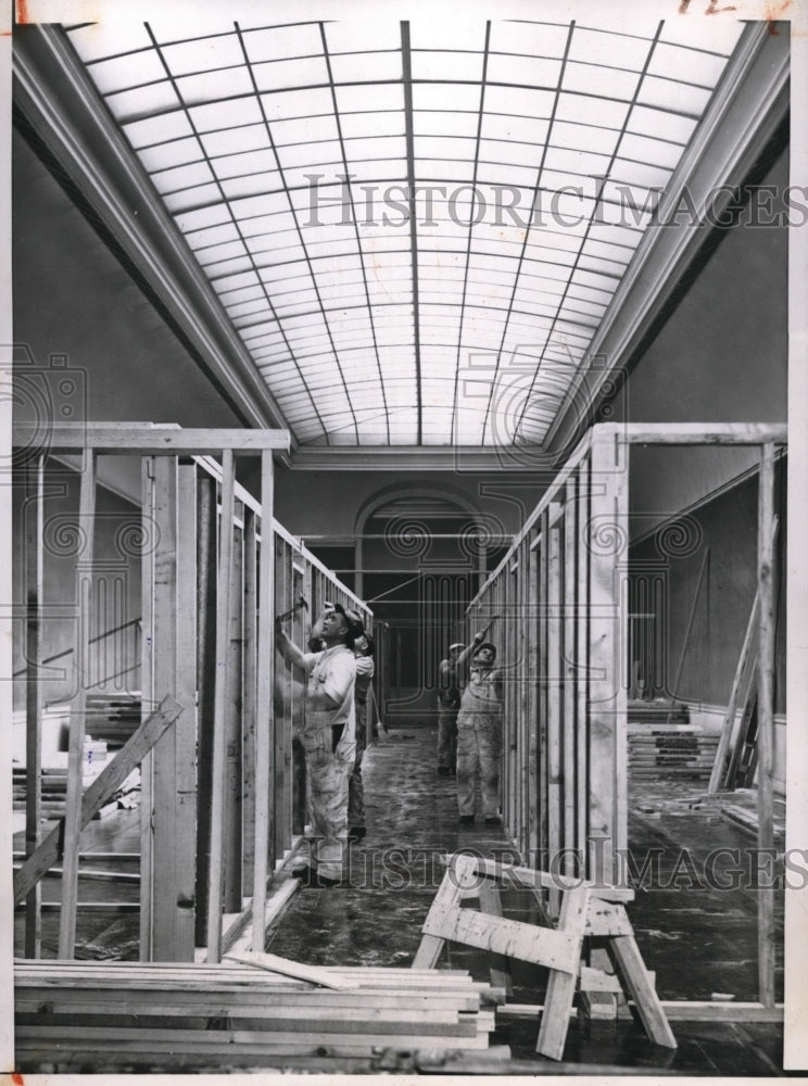 1945 Press Photo Offices Constructed at San Francisco's Veteran's Building
