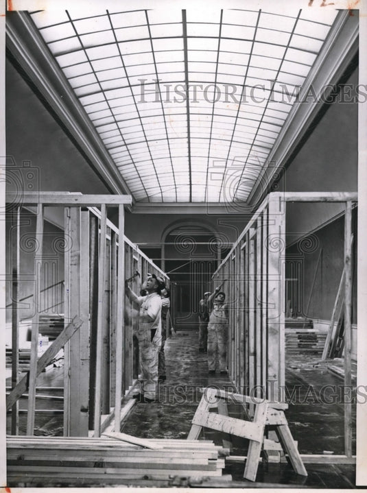 1945 Press Photo Offices Constructed at San Francisco's Veteran's Building