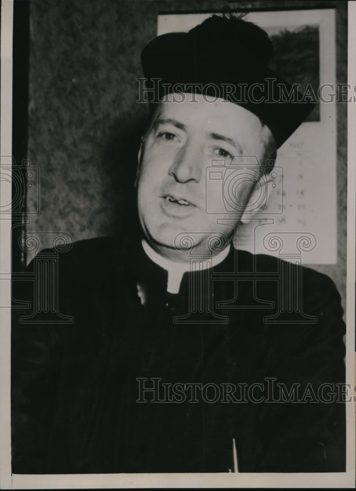 1937 Press Photo Rev Paul Schulte to be Bishop of Leavenworth Diocese - Historic Images